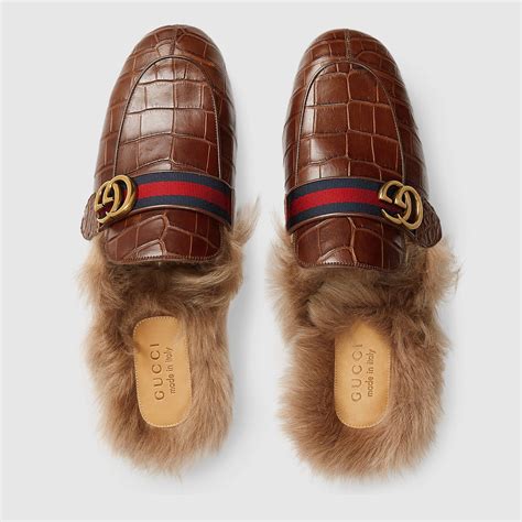 slippers gucci outlet|gucci crocodile slippers.